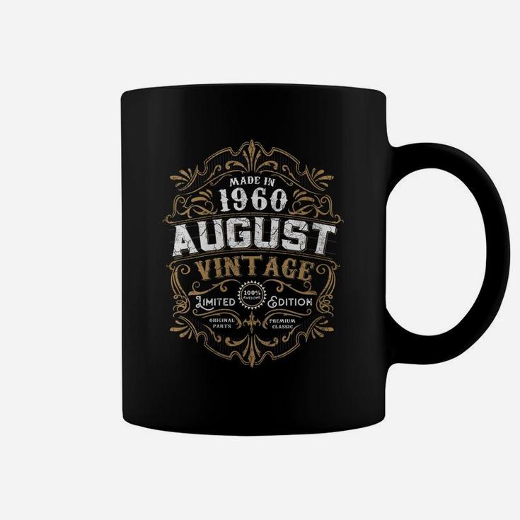 Womens 61St Birthday 61 Years Old August 1960 Made Born Vintage Coffee Mug