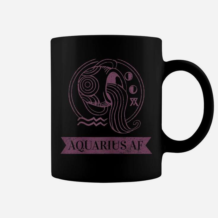 Womens Aquarius Zodiac January And February Birthday Gift Coffee Mug