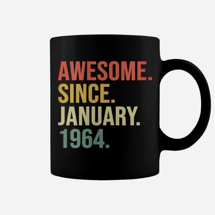 Womens Awesome Since January 1964, 56 Years Old, 56Th Birthday Gift Coffee Mug