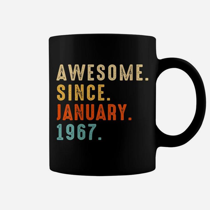 Womens Awesome Since January 1967 55Th Birthday Gift 55 Year Old Coffee Mug