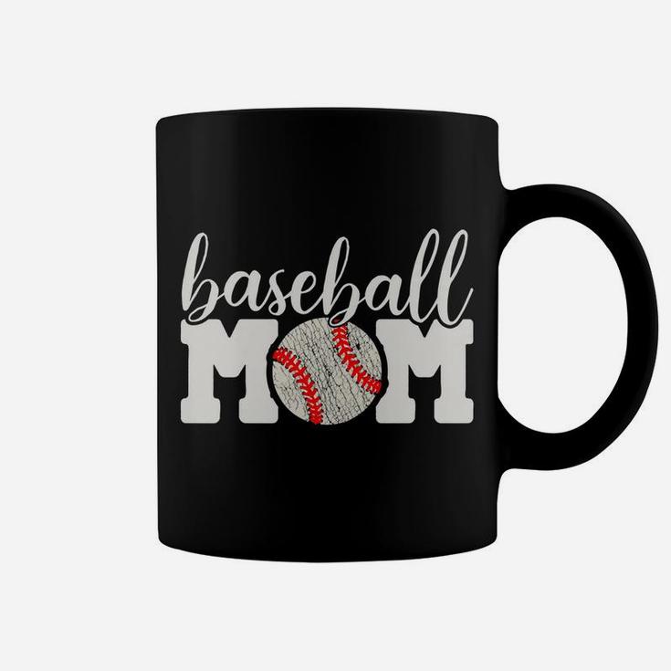 Womens Baseball Mom Shirt Gift - Cheering Mother Of Boys Outfit Coffee Mug