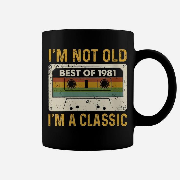 Womens Best Of 1981 Cassette Tape 41 Year Old 41St Birthday Gifts Coffee Mug