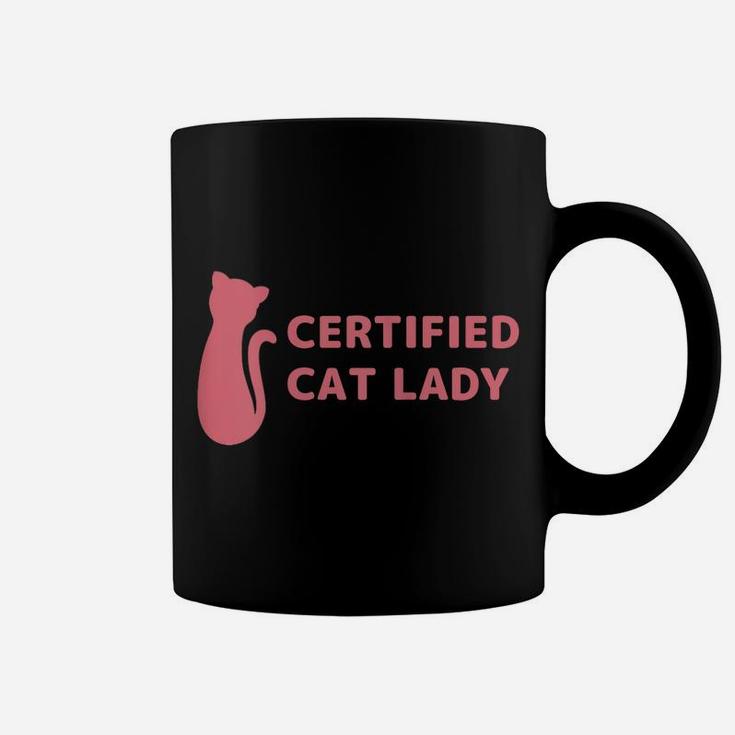 Womens Certified Cat Lady Gifts Spy Cat Pet Lovers Cat Mom Funny Coffee Mug