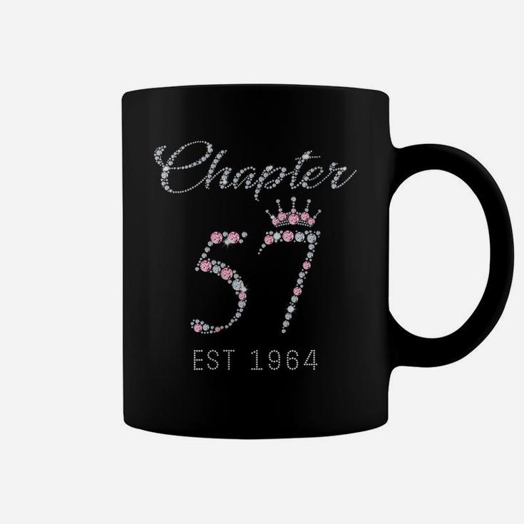 Womens Chapter 57 Est 1964 57Th Birthday Tee Gift For Womens Coffee Mug
