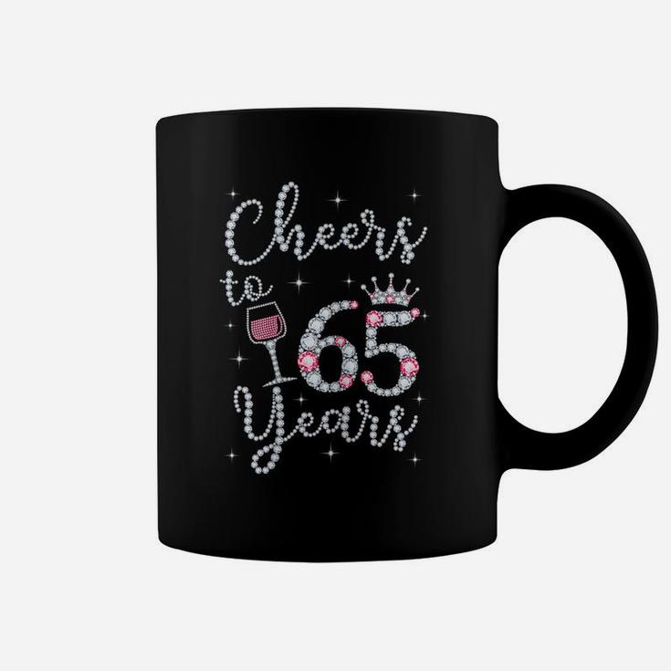 Womens Cheers To 65 Years 1954 65Th Birthday Gift Tee For Womens Coffee Mug