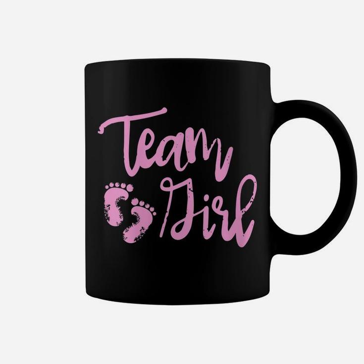 Womens Cute Team Girl Gender Reveal Baby Shower Coffee Mug