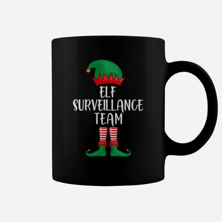 Womens Elf Surveillance Team Christmas Party Matching Family Group Coffee Mug