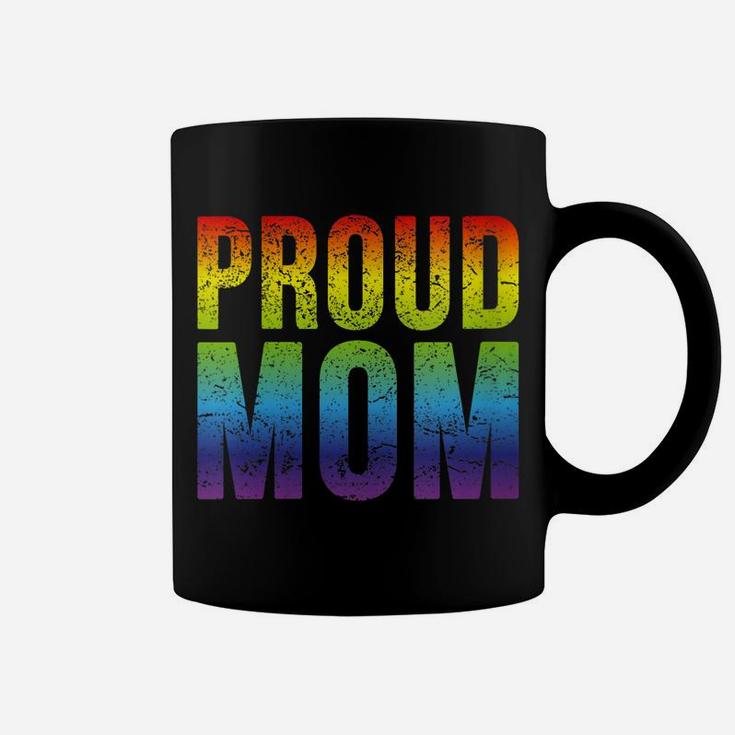 Womens Gay Pride Proud Mom Tshirt Lgbt Parent Mother Coffee Mug