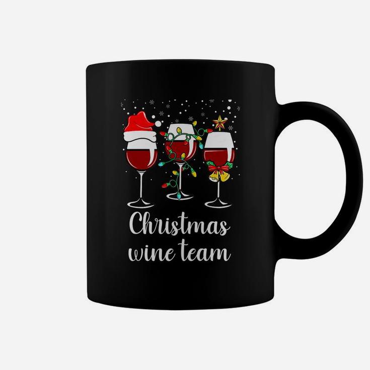 Womens Glass Wine Drinking Gift Funny Holiday Christmas Wine Team Coffee Mug