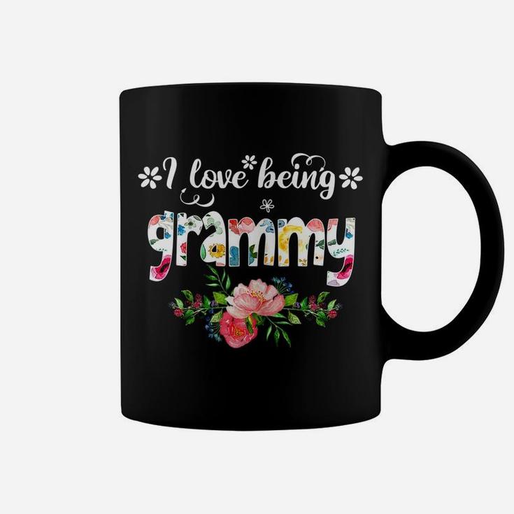 Womens I Love Being Called Grammy Flower Coffee Mug