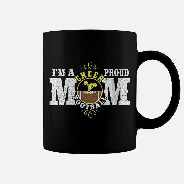 Womens I'm A Proud Cheer Football Mom - Combined Sports Coffee Mug