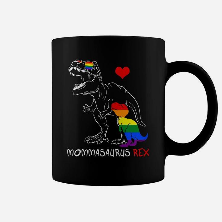 Womens Lgbt Mommasaurus Mama Rex Gay Pride Proud Mom Mother's Day Coffee Mug