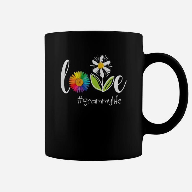 Womens Love Grammy Life - Flower Coffee Mug