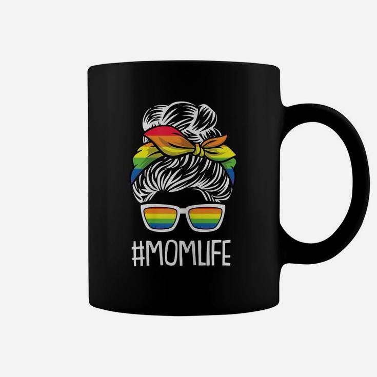 Womens Mom-Life Mothers Day Gay Pride Lgbt-Q Ally Proud Mama Mommy Coffee Mug