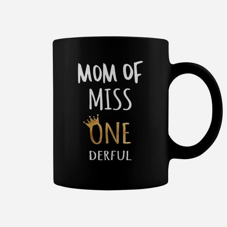 Womens Mom Of Miss Onederful Wonderful-1St Birthday Girl Outfit Coffee Mug