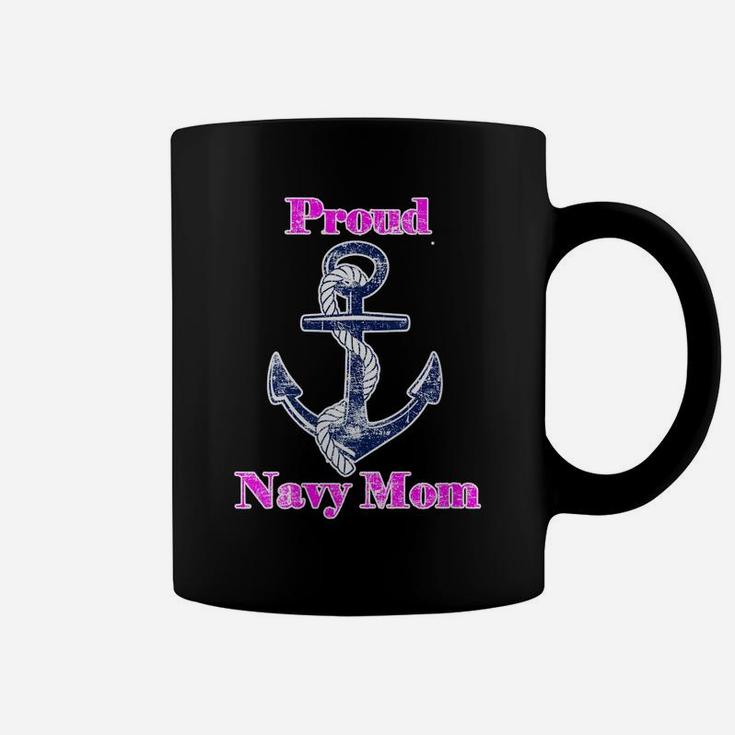 Womens Navy Proud Mom Original Naval Family Navy Gift Coffee Mug