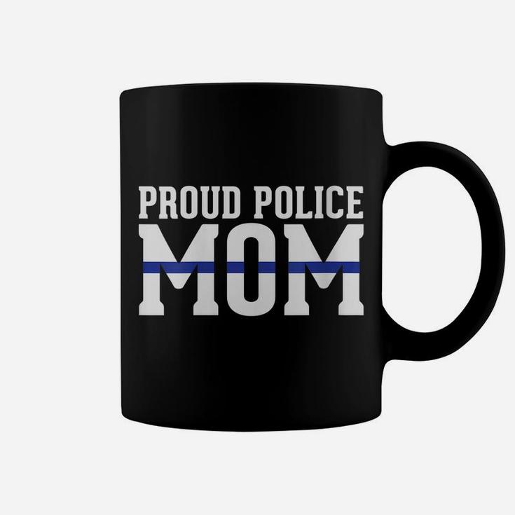 Womens Police Mom - Proud Cop Officer Leo Parent Coffee Mug