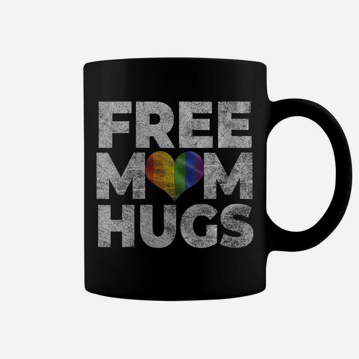 Womens Pride Parade Free Hugs Proud Mom Lgbt Gift Coffee Mug