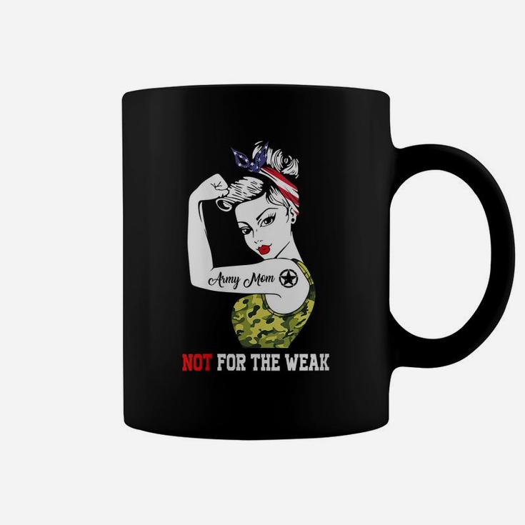 Womens Proud Army Mom Shirt Strong Women Coffee Mug