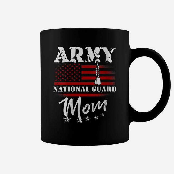 Womens Proud Army National Guard Mom Us Flag Tees Us Military Women Coffee Mug