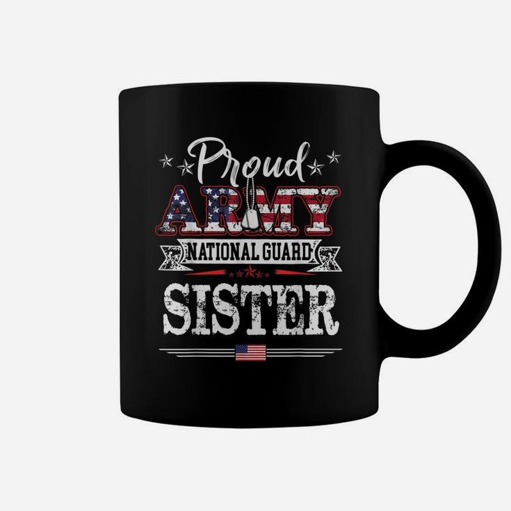 Womens Proud Army National Guard Sister Shirt US Patroitc Coffee Mug