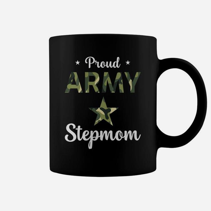 Womens Proud Army Stepmom Army Mom Womens Mothers Day Coffee Mug