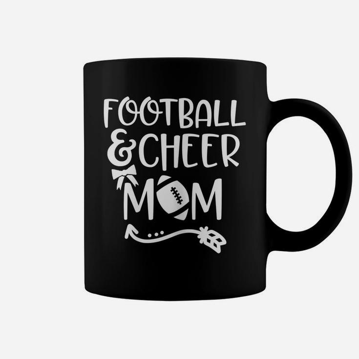 Womens Proud Football And Cheer Mom Gift For Game And Meet Day Coffee Mug