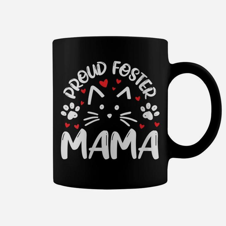 Womens Proud Foster Mama Kitty Cat Feline Rescue Mom Gift Coffee Mug