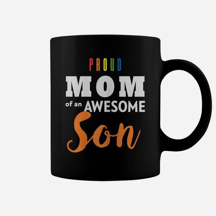Womens Proud Mom Mothers Day Shirt, Gay Pride Lgbt Coffee Mug