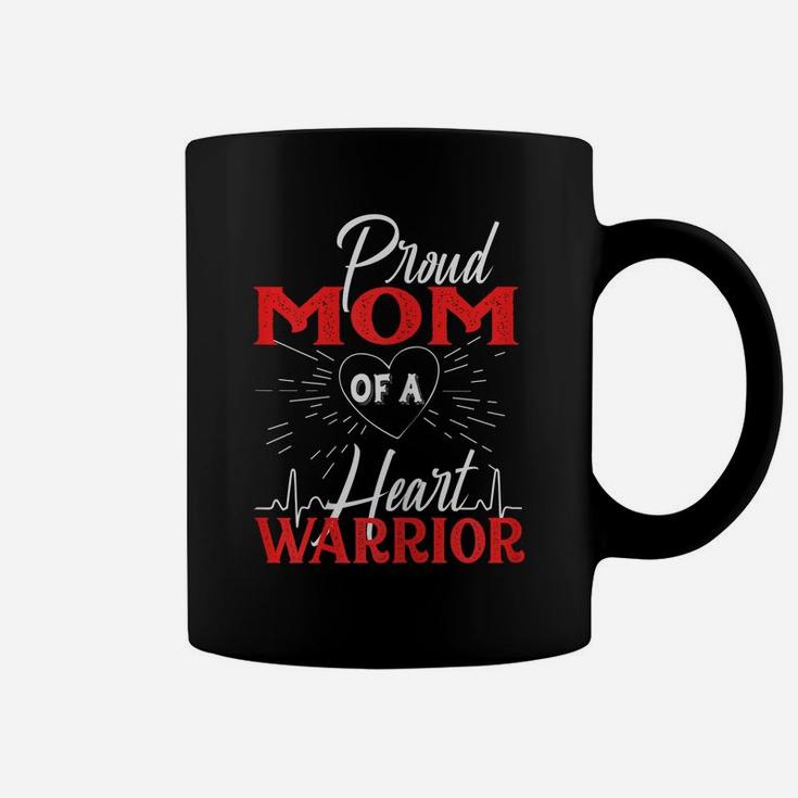 Womens Proud Mom Of A Heart Warrior Chd Awareness Coffee Mug