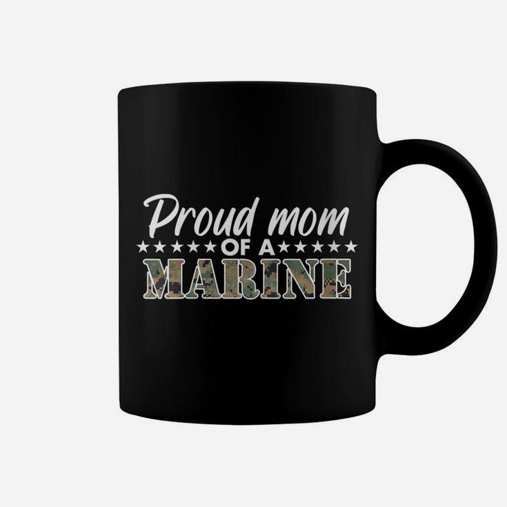 Womens Proud Mom Of A Marine Coffee Mug