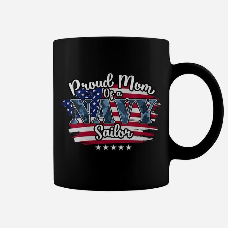 Womens Proud Mom Of A Navy Sailor Coffee Mug