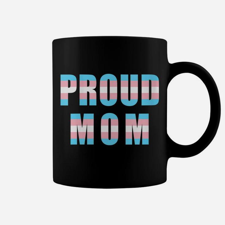 Womens Proud Mom Trans Pride Flag Transgender Equality Mother Lgbtq Coffee Mug