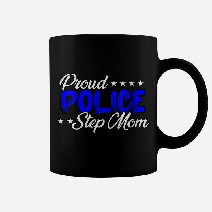 Womens Proud Police Step Mom Coffee Mug