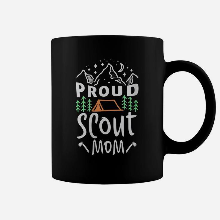 Womens Proud Scout Mom For A Scout Camping Scouting Camper Coffee Mug