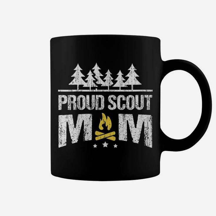 Womens Proud Scout Mom Scouting Camping Adventure Coffee Mug