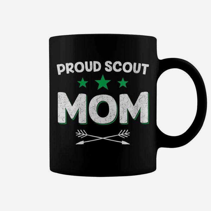 Womens Proud Scout Mom - Scouting Camping Mothers Day Funny Gift Coffee Mug