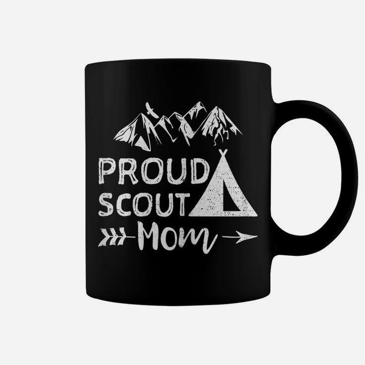 Womens Scouting Mother Camping Gift - Proud Scout Mom Coffee Mug