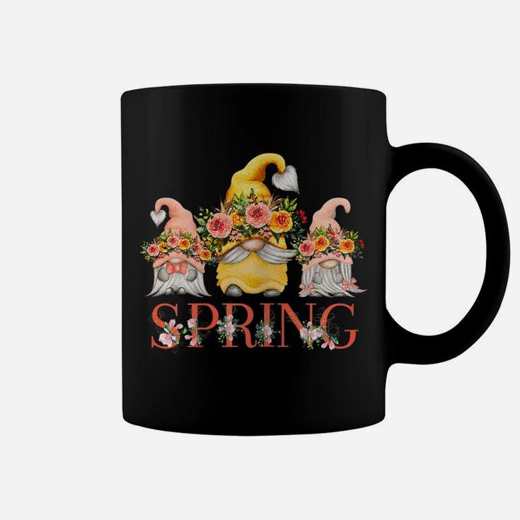 Womens Spring Flower Love With Beautiful Funny Gnomes In Nature Coffee Mug
