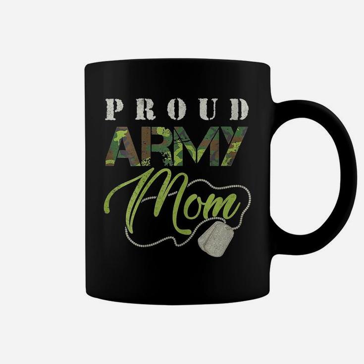 Womens US Military Proud Army Mom Soldier Veteran Mama's Day Coffee Mug