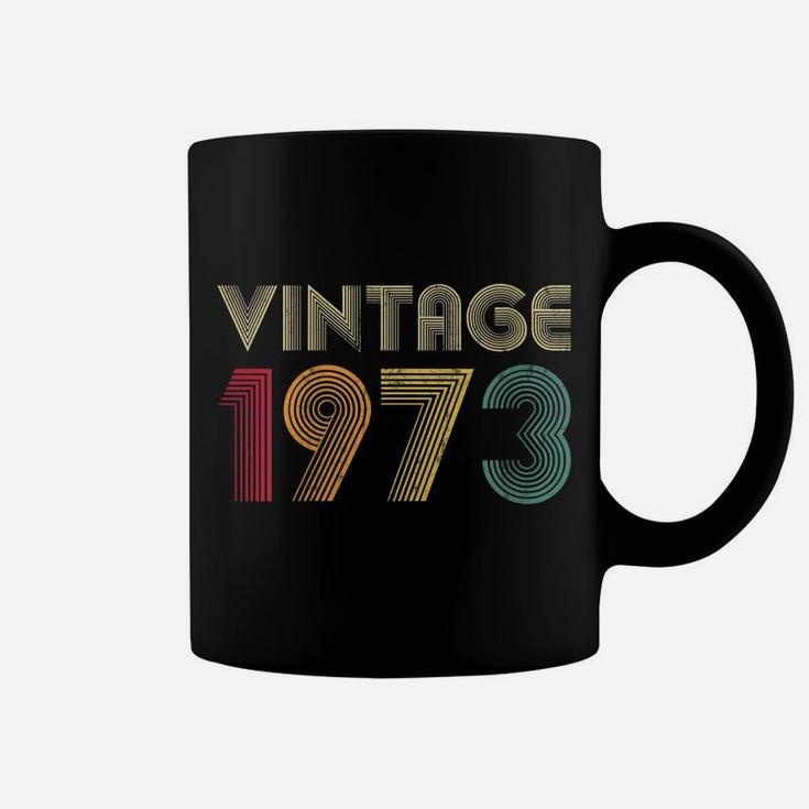 Womens Vintage 1973 47Th Birthday Gift Retro 47 Years Old Mom Dad Coffee Mug