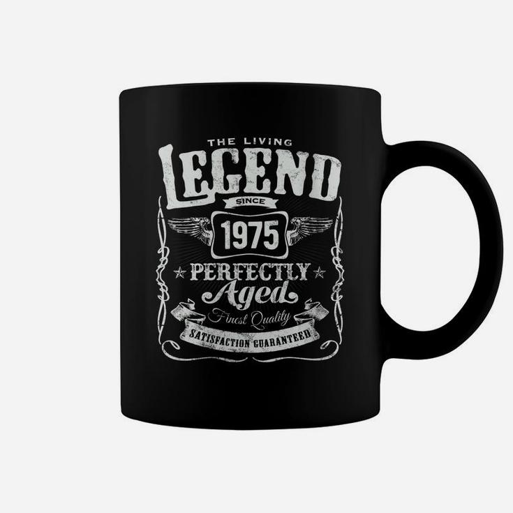 Womens Vintage Made In 1975 Living Legend 46Th Birthday Coffee Mug