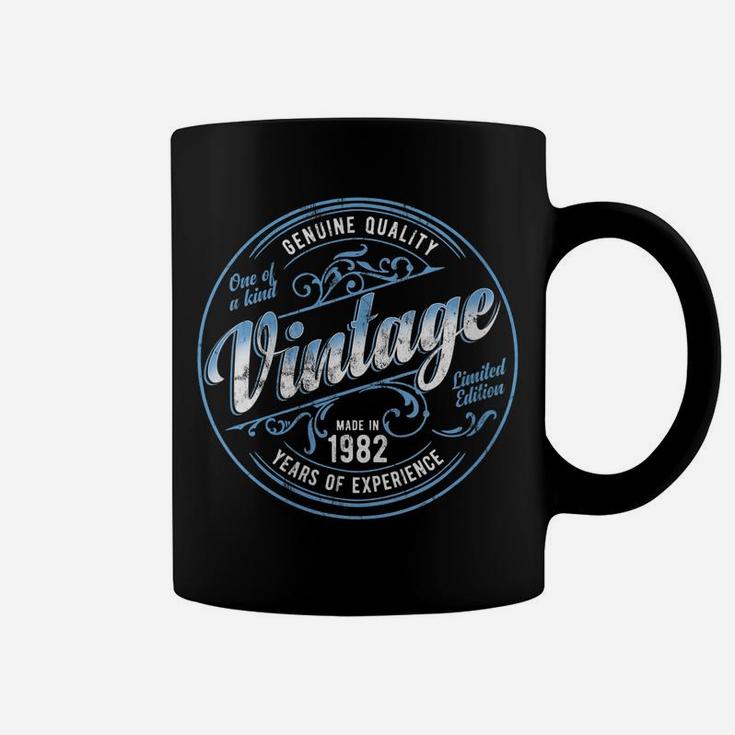 Womens Vintage Made In 1982 Genuine & Original 39Th Birthday Coffee Mug