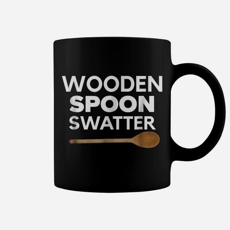 Wooden Spoon Swatter Shirt Funny Mom Dad Parents Matching Coffee Mug