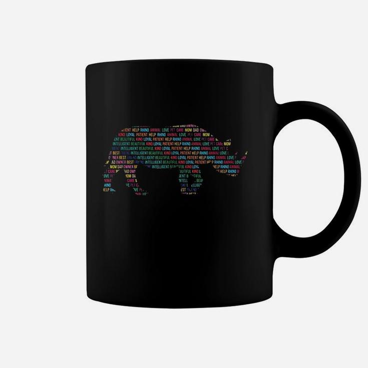 Words Animal Gift For Rhino Lover Coffee Mug