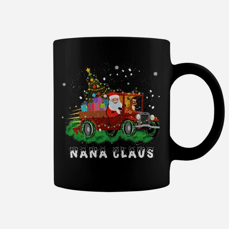 Xmas Nana Claus Red Truck Family Christmas Pajama Gifts Coffee Mug