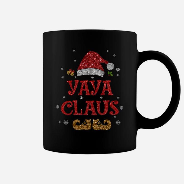 Yaya Claus Shirt Christmas Pajama Family Matching Xmas Sweatshirt Coffee Mug