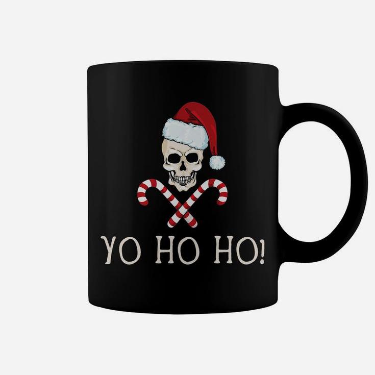 Yo Ho Ho Funny Santa Pirate Christmas Pun Humor Xmas Gift Coffee Mug