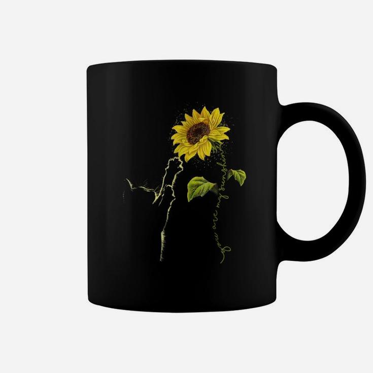 You Are My Sunshine Sunflower Cat Style Tee Shirt Coffee Mug