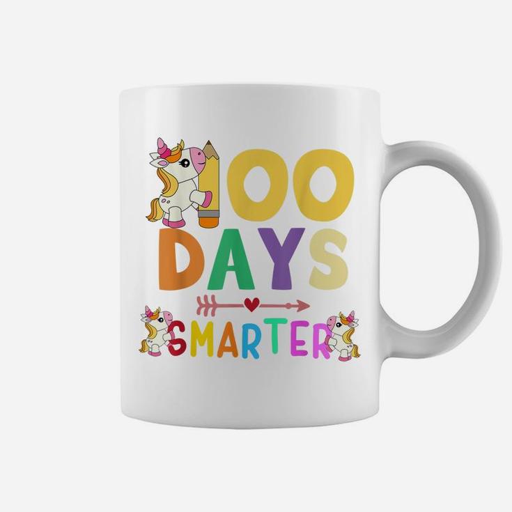 100 Days Smarter 100Th Day Of School Teacher Kids Unicorn Coffee Mug